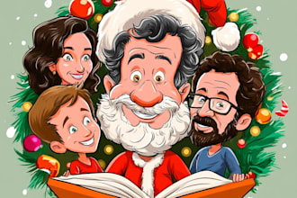 create unique christmas illustrations, festive art, and holiday designs