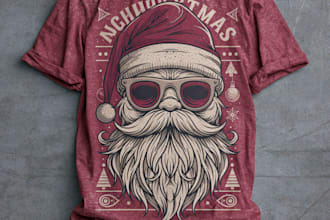 create a custom ugly christmas sweater and sweatshirt