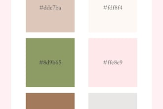 design your brand visual identity and aesthetic moodboard