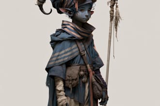 make fantasy characters in anime and manga style