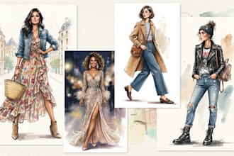 draw a fashion illustration