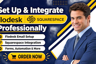 set up and integrate flodesk with squarespace professionally