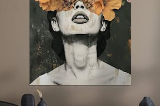 make wall art and paintings for your etsy store with mockups