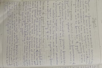 handwrite neat study notes for students