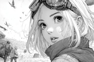 anime manga character illustration