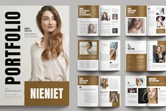 design editable fashion lookbook clothing catalog apparel brochure brand booklet
