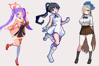 pixel art character pixel art spritesheet nsfw pixel art