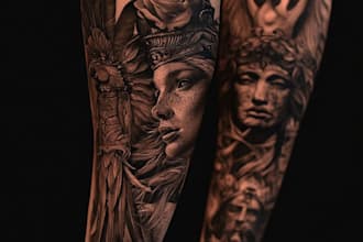 design a modern and minimalist tattoo design
