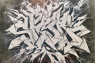 draw graffiti bubble and throw up for your logo