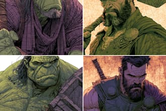 custom comic art and sequential page illustration