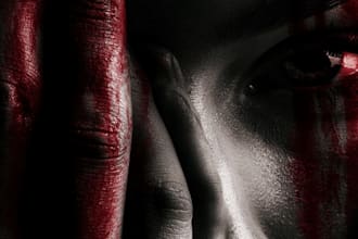 design a custom illustrated mystery thriller book cover