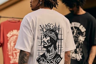 create a tshirt design in modern streetwear style