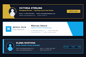 create a professional HTML email signature for your business