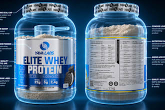 do 3d product visual and high quality sports poster design