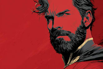 create professional comic or character illustration art