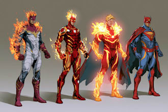 comic book illustration with comic book