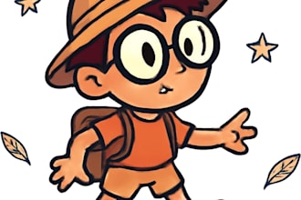 draw any sketch in cartoon, comic or realistic style