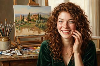 draw digital oil painting