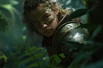 design a fantasy, dark fantasy character concept