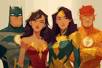 a super hero character design