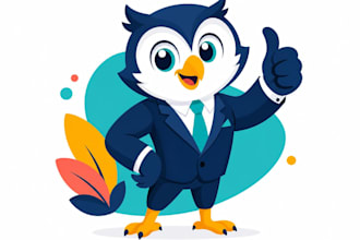 design a professional and fun brand mascot
