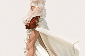 sketch a fashion illustration