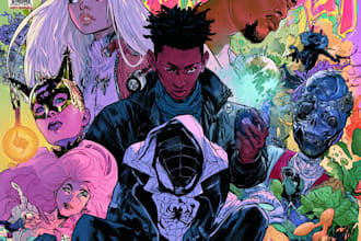 draw a comic book page illustration or webtoon episodes