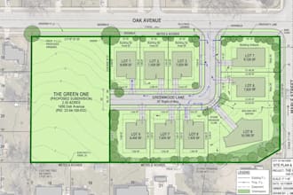 draw a site plan and lot subdivision for city permit