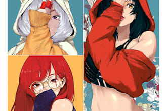 draw anime or manga nsfw and sfw art