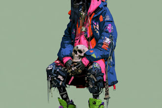 do dark art illustration for streetwear