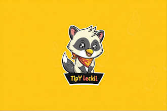 design unique cartoon animal mascot logo