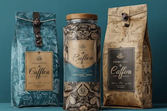 create premium tea or coffee bags packaging design