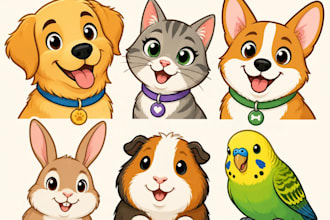 paint a watercolor pet portrait with ink sketch