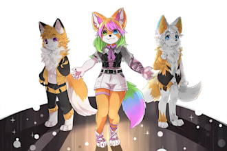 design a custom furry character, fursona or anthro oc