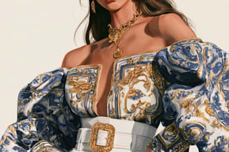draw a fashion illustration