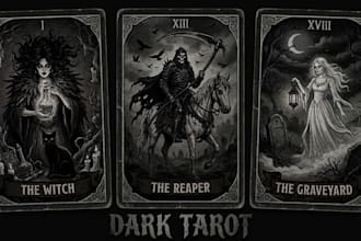 custom tarot cards tarot card design oracle cards tarot illustration tarot cards