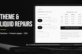 fix shopify theme bugs, liquid errors, and layout issues