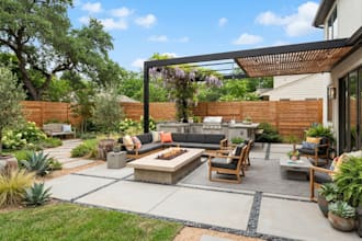 create a backyard design, patio design, deck plan, or pergola layout