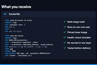 dockerize your application with a custom dockerfile and docker compose