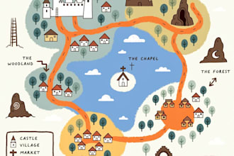 make a 2d map for your game or book