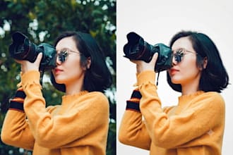 edit product photos with white background and photo cutout