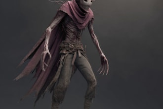 design creepy fantasy horror illustrations