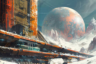 design sci fi illustration and sci fi sci fi illustration