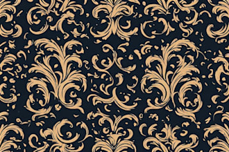 design a luxury seamless monogram pattern for brands