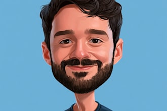 do a cartoon portrait caricature