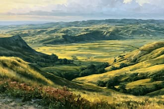 landscape oil painting art