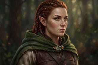 draw detailed fantasy art illustration