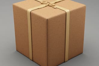 do realistic 3d box mockup