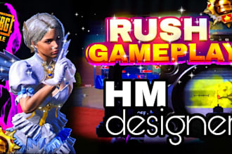 create custom graphic design for gaming thumbnails