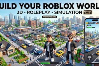 develop roblox 3d roleplay game 3d simulation game 3d city life game development